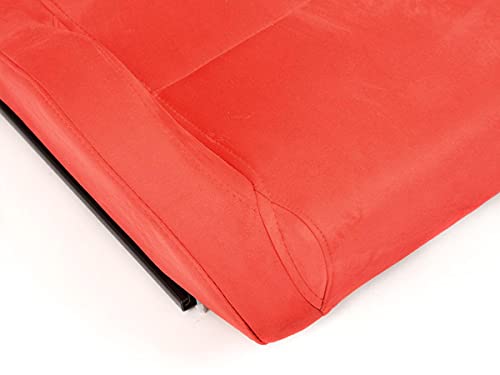 Leipzig 27312961 Pair of Folding Reclining Bucket Seats Red Fabric