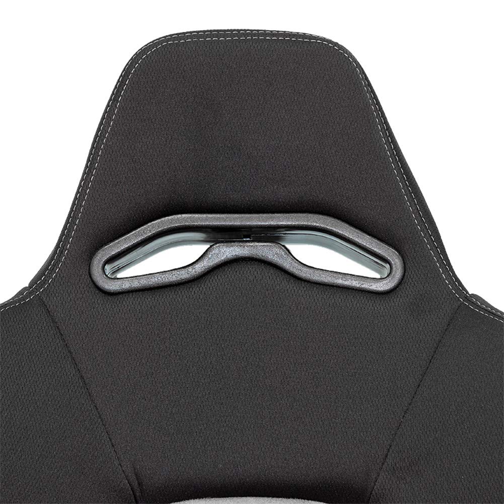 Sport seat 'Eco Soft' - Black/Grey - Dual-side reclinable back-rest - incl. slides