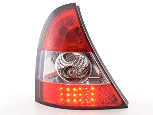 Pair of R. Clio B 2001 to 2004 Red Chrome LED-33422251