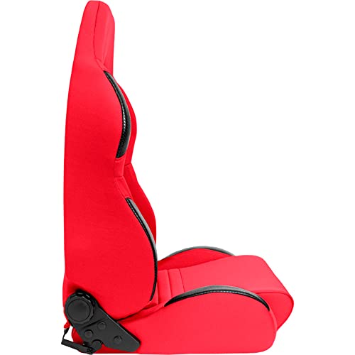 Sport seat 'T Eco' - Red - Dual-side reclinable back-rest - incl. slides