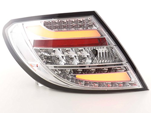 FK-Automotive Taillights Set LED Mercedes C-Class Typ W204 Yr. 2011- chrome