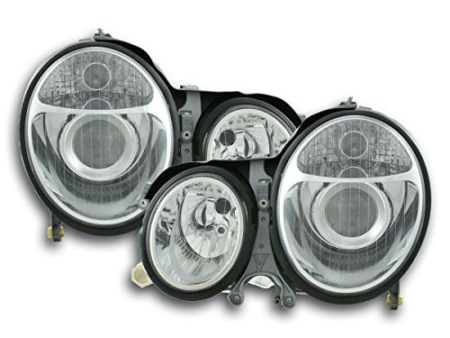 FK-Automotive LHD Only Design Headlights for Mercedes Benz E-Class (Typ W210) chrome