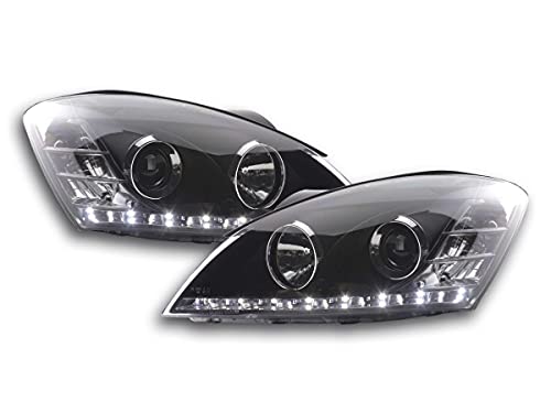 FK Pair of Headlights LED Lightbar DRL Kia Ceed 06-09 Black 33309407