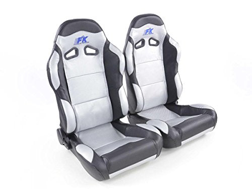 FK Sportsitze Auto-Halbschalensitze Set Spacelook Carbon-Rennsitze im Motorsport-Look FKRSE823/824