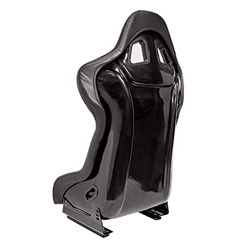 Sport seat 'RR' - Black Synthetic leather - Non-reclinable fibreglass back-rest - incl. slides