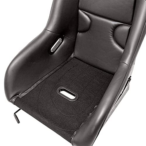 Sport seat 'RR' - Black Synthetic leather - Non-reclinable fibreglass back-rest - incl. slides