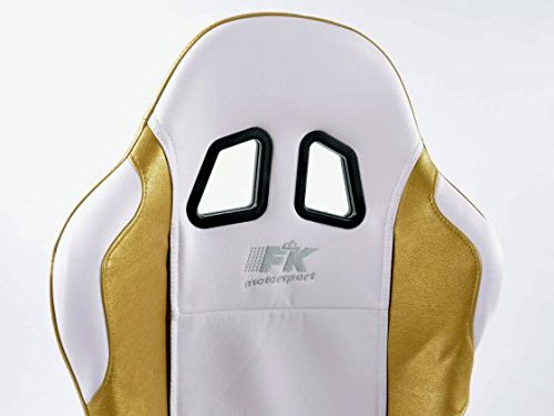 FK sport seats car bucket seats set Miami racing seats motorsport White & Gold FKRSE010069