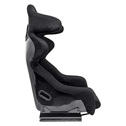 AUTO-STYLE Sport seat 'JJ' - Black - Non-reclinable fibreglass back-rest - incl. slides