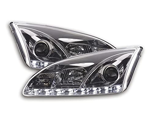 Pair of Daylight LED DRL F. Focus 2 C307 05-08 Chrome-33502848