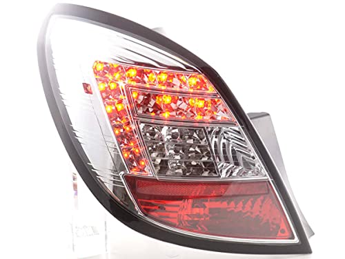 Pair of Rear Lights O. Corsa D 5 Door 2006 to 2010 Chrome LED-33804029