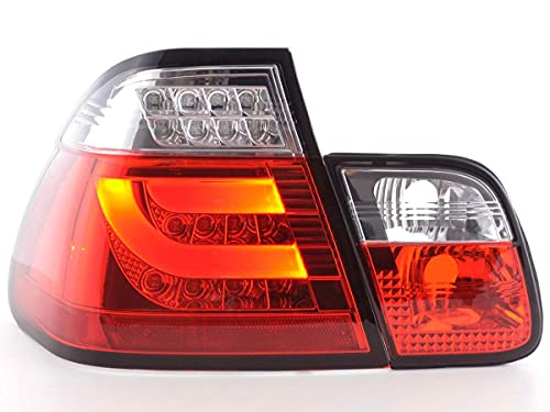 Pair of B. Series 3 E46 Saloon 1998 to 2001 Red Chrome LED-33741707