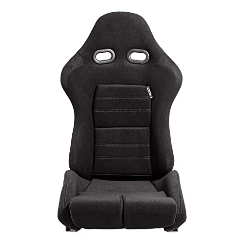 Sport seat 'BS5' - Black/Grey - Dual-side reclinable fibreglass back-rest - incl. slides