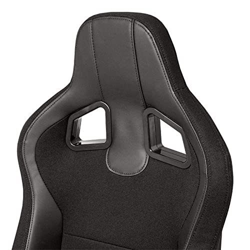 Sport seat 'MR' - Black Synthetic leather + Black Pine Fabric- Dual-side reclinable back-rest - incl. slides