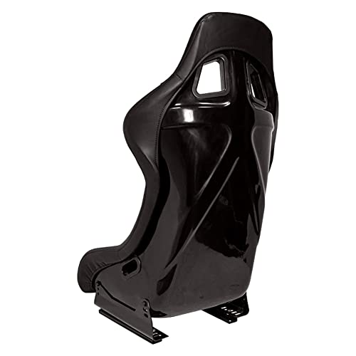 Sport seat 'MO' - Black Synthetic leather - Non-reclinable fibreglass back-rest - incl. slides
