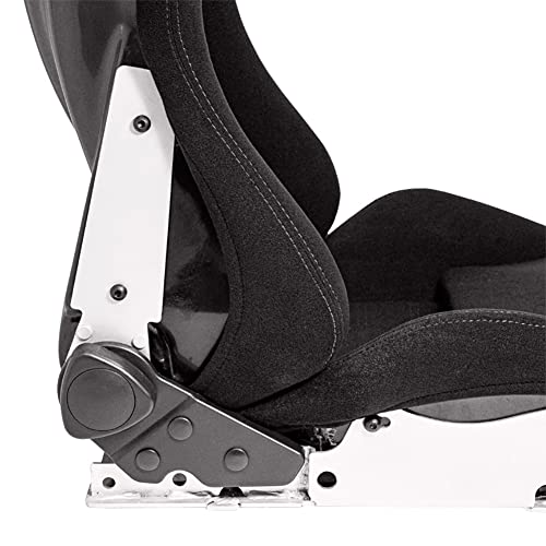 Sport seat 'BS5' - Black/Grey - Dual-side reclinable fibreglass back-rest - incl. slides