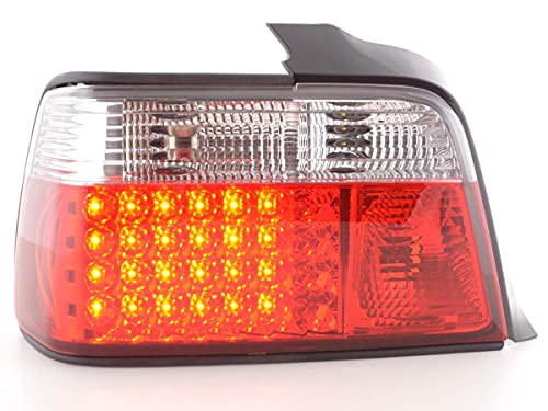 Pair of B. 3 Series E36 Saloon 91-98 Red Chrome LED-3330793