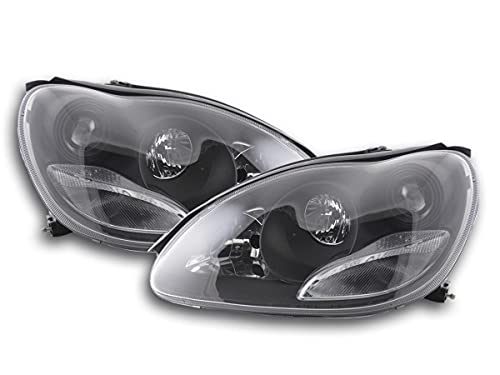 Pair of Headlights M. S-Class W220 98-01 Black-33486657