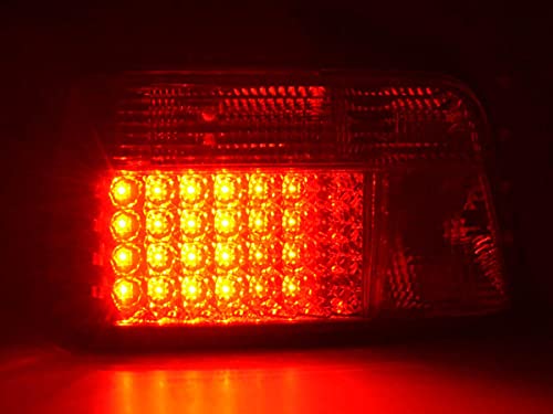 Pair of B. 3 Series E36 Saloon 91-98 Red Chrome LED-3330793