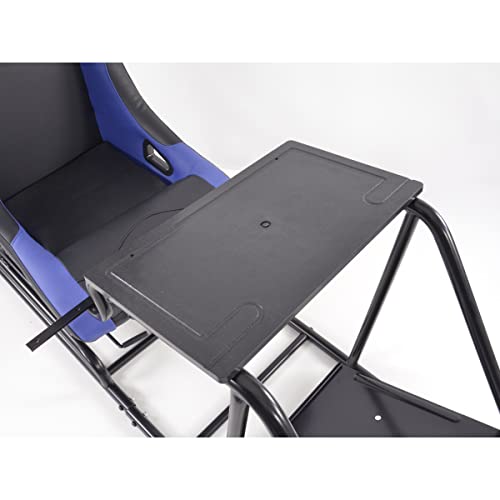 Rennsimulationssitz Gamer für PC und Spielekonsolen Kunstleder schwarz/blau