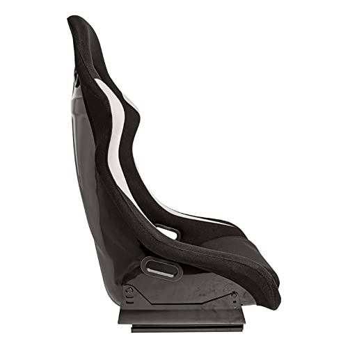 AUTO-STYLE Sport seat 'RT' - Black/Grey - Non-reclinable fibreglass back-rest - incl. slides