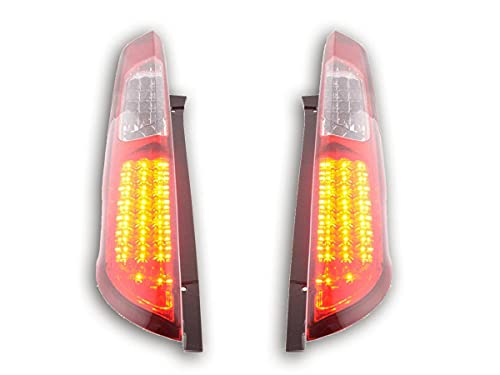 F. Focus 2 5 Door Rear Lights 2004 to 2008 Red Chrome LED-33756283