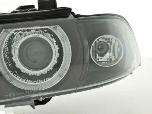 FK Automotive FKFSBMX027 Angel Eye Headlight Black