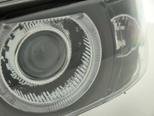 FK Automotive FKFSBMX027 Angel Eye Headlight Black