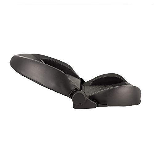 Sport seat 'Classic II ' - Black Synthetic Leather + Suede + Grey stitching - Right-side reclinable back-rest - incl. slides