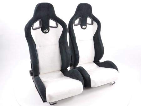 FKRSE011043 Columbus Alcantara Edition Bucket Seat White/Black