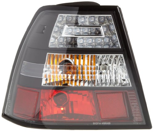 FK Pair of FKRLXLVW010001 LED Rear Lights Black LHD for VW Bora