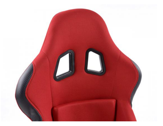 FK Universal Full Bucket Sports Seats Set Pair Red Inc Runners Car Van 4x4 - LJ Automotive