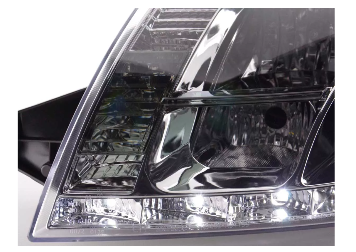 FK LED DRL Lightbar Projektorscheinwerfer Audi TT 8N 99-06 Chrom 1.8 3.2 LHD