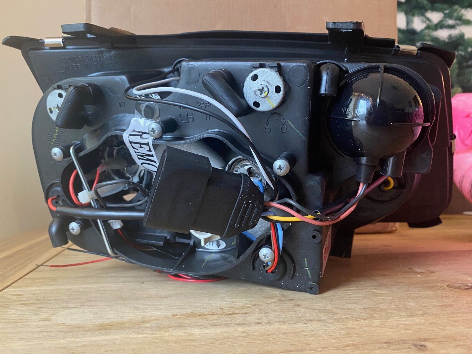 FK Paar LED DRL Angel Eye Projektorscheinwerfer VW Bora Typ 1J 98–05 Schwarz RHD