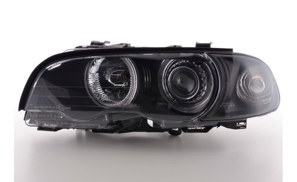 FK LED DRL Angle Eye Scheinwerfer BMW 3er E46 Coupe 98-01 Schwarz LHD RHD