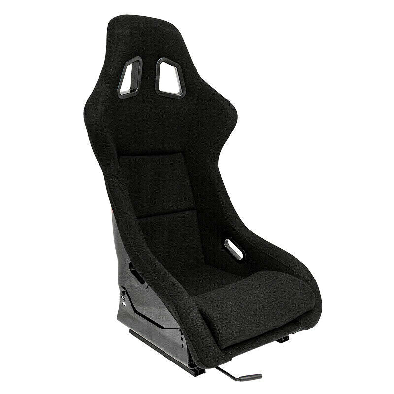 AUTOSTYLE x1 Univ Single Sports Bucket Seat Black Fixed backrest runners - LJ Automotive