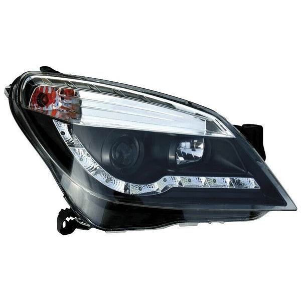 AutoStyle Scheinwerfer LED DRL Angel Eye Halo Opel Vauxhall Astra H 2004–2009 – Schwarz