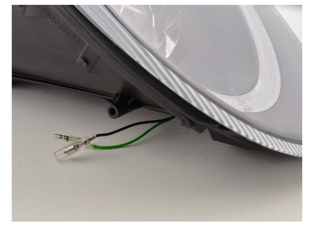 FK Porsche 911 Typ 997 04-08 LHD LED DRL Projector Halogen Headlight Set Pair - LJ Automotive