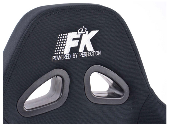 FK Pair Universal Reclining Bucket Sports Seats Black Edition Textile Motorsport