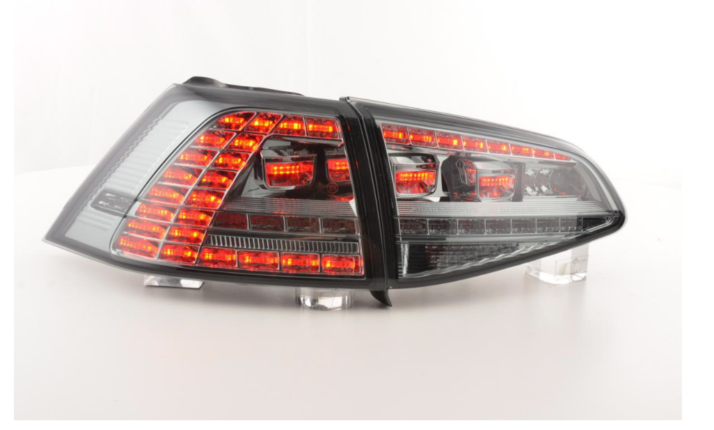 FK Set VW Golf 7 MK7 GTI GTR Rear Lights LED Dynamic Taillights 12+ LHD & RHD - LJ Automotive