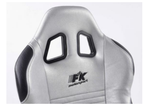 FK Universal Motorsport Bucket Sports Seats Set Silver Grey & Black Car Inc Runners - LJ Automotive