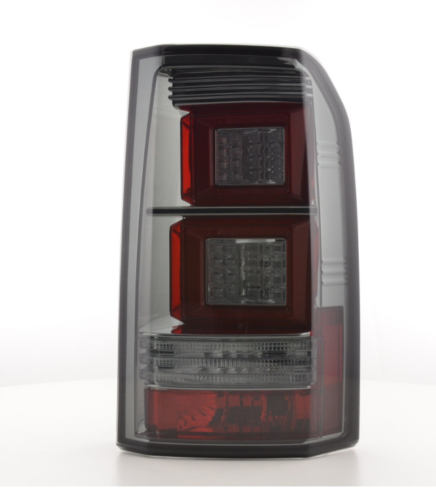 LAND ROVER DISCOVERY 3 4 MK3 Mk4 04-17 BLACK LED LIGHTBAR REAR TAIL BACK LIGHTS - LJ Automotive