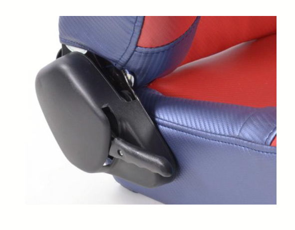FK Universal Bucket Sports Seat Carbon Red & Blue 4x4 Car Camper T4 T5 Defender - LJ Automotive