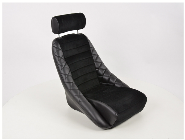 FK Bucket Sports Seat Set Black Classic Retro Custom Kit Car Project Roadster MG - LJ Automotive