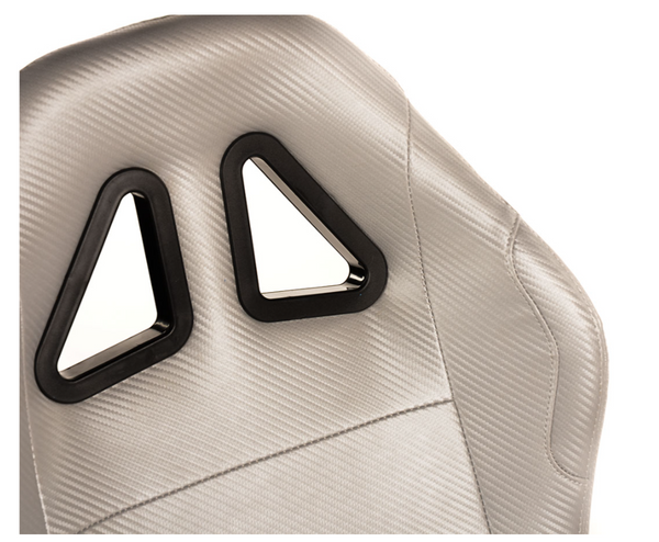 FK Fahrspiel Rennsimulator eGaming Sim Seat Carbon Silber mit Teppich