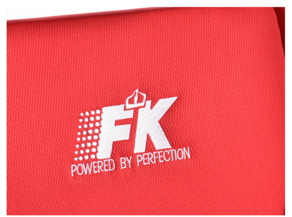 FK Pair Universal Reclining Bucket Sports Seats Black Red Grey Textile Motorsport